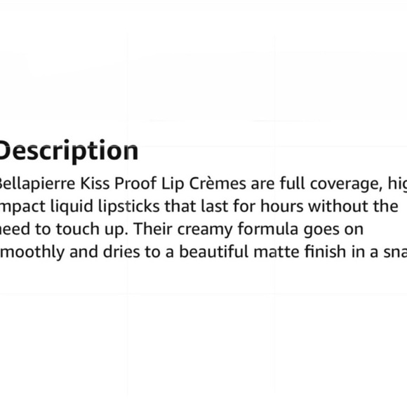 Bellapierra KISS PROOF Lip Creme - Picture 4 of 10